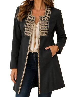 CABI Vintage 184 Turkish Delight Embroidered Beaded Jacket size 8  NWOT